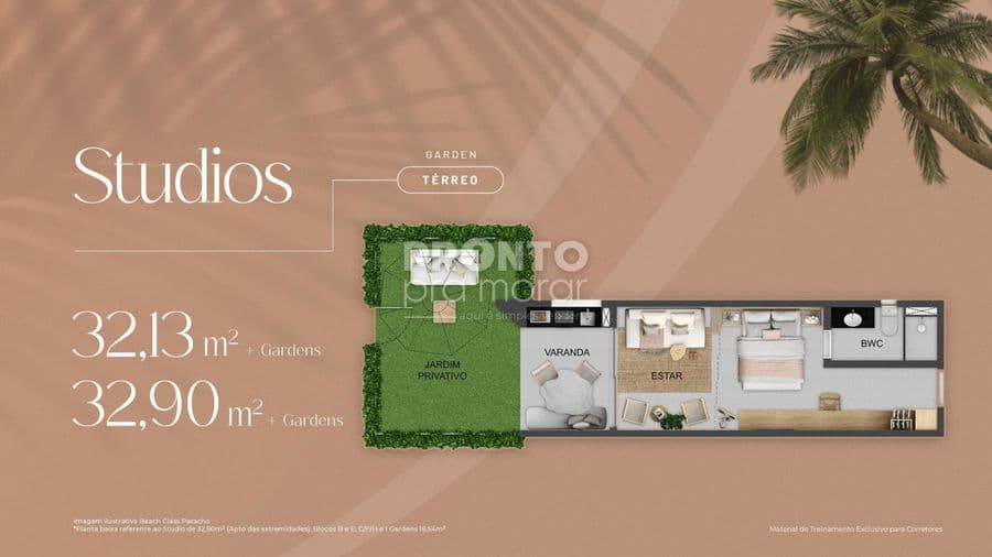 imagem de apartamento Bairro de Maragogi Maragogi AL, com 32,00 m².