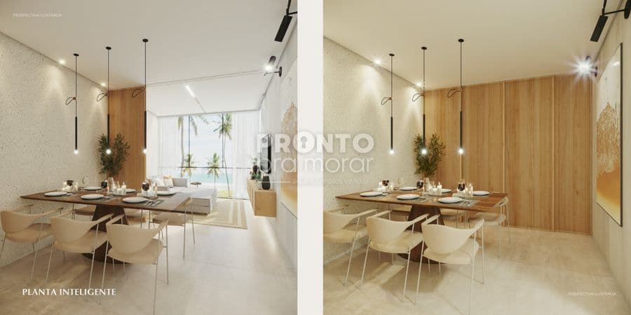 imagem de apartamento Bairro de Muro Alto Ipojuca PE, com 56,87 m².