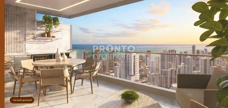 imagem de apartamento Bairro de Boa Viagem Recife PE, com 130,77 m².